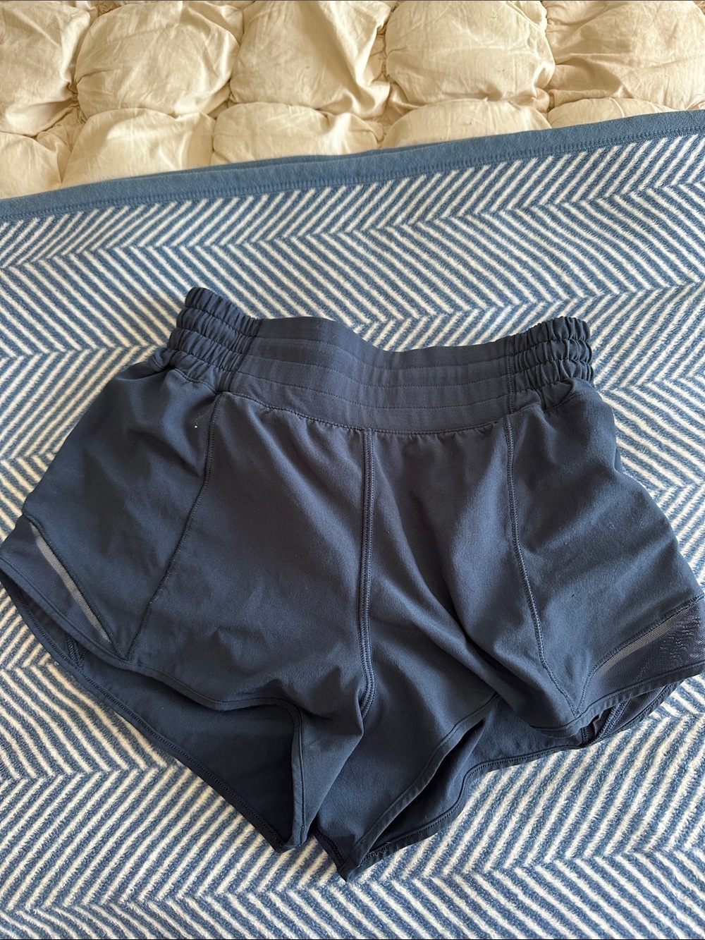 lululemon athletica Navy High-Rise Athletic Shorts